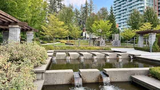 Khorana Park in Wesbrook Village UBC